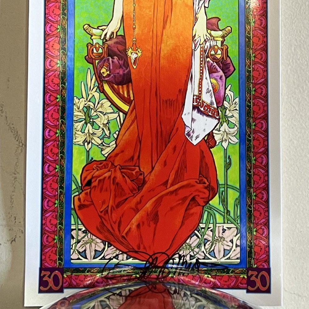 MINT/NM Widespread Panic 30th Anniversary Art Handbill Signed Bob Masse, 7” x 3” - Picture 3 of 4